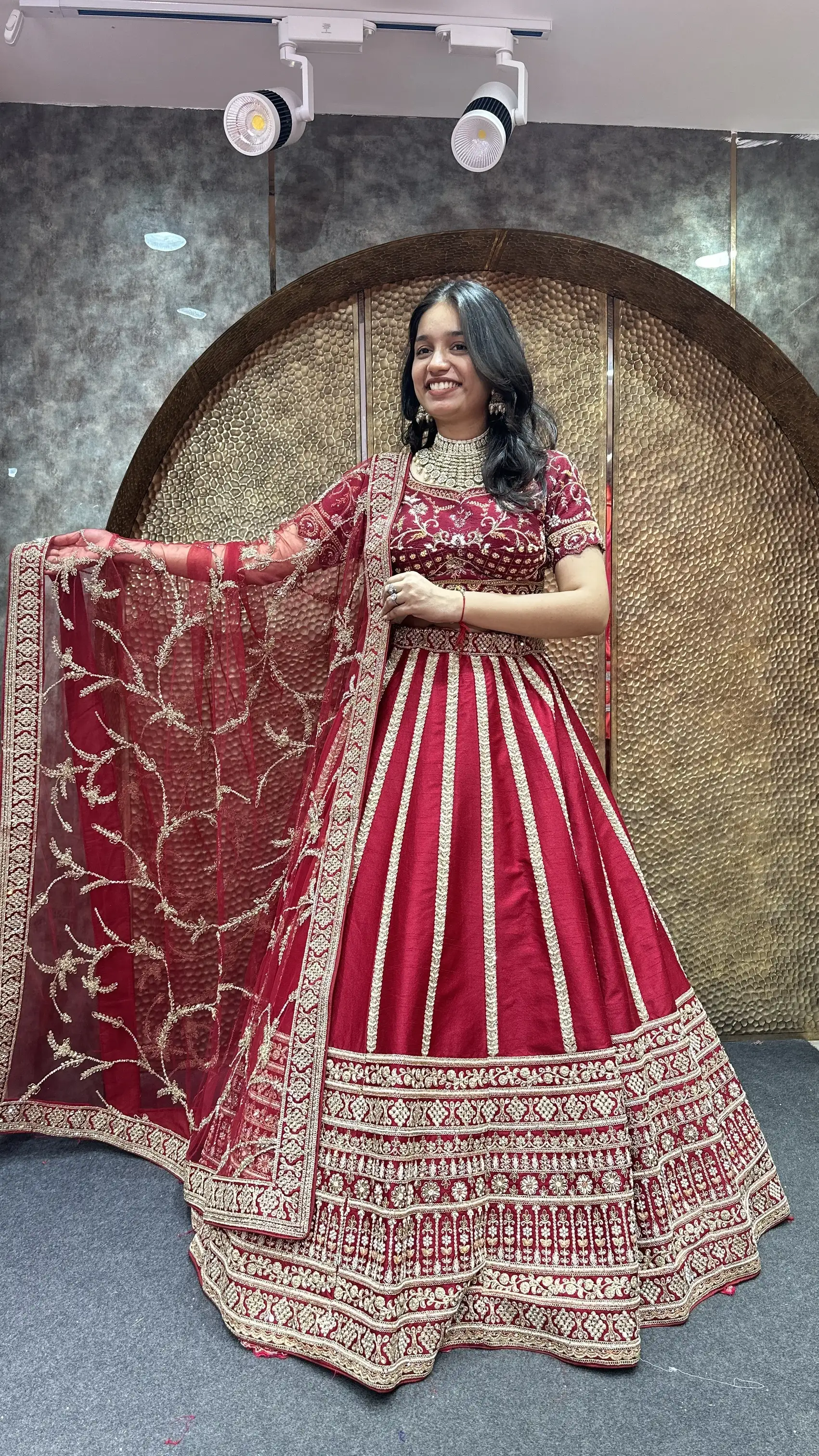 Latest Minimal work lehenga
